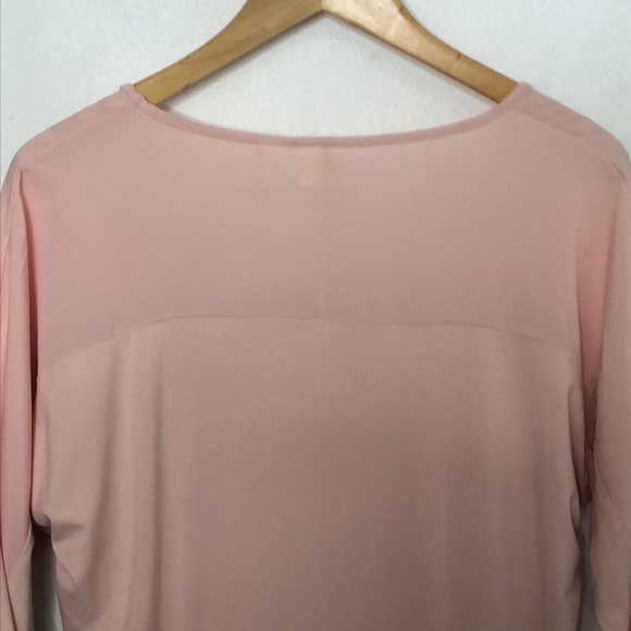 CHICO’S Collection Pink Stretch Knit Blouse Top - Picture 7 of 10